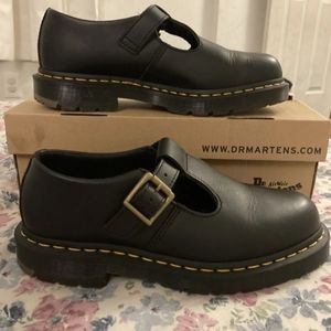 Dr. Martens Polley Womens Slip Resistant Full Grain T Bar Mary Jane NEW in Box